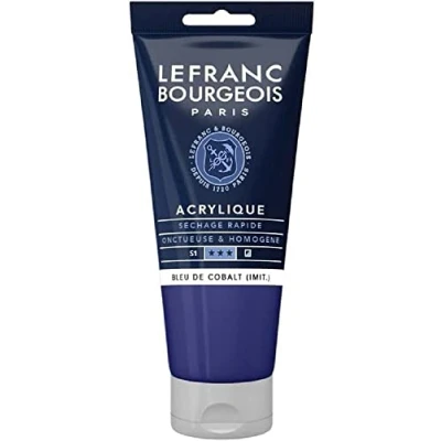 Imagen de Lefranc Bourgeois Acrílico, Azul de Cobalto, 80ml Tube