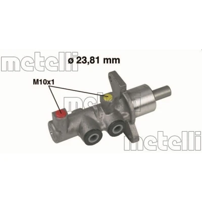 Imagen de METELLI 05 0379 Cilindro Maestro de Freno 23,81 Aluminio OPEL: Astra G Berlina, CC, Coupé