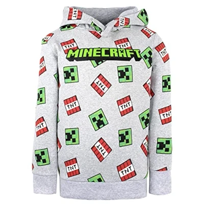 Imagen de Minecraft Ropa Sudadera con Capucha Estampado para niños 100% Algodón Negro Verde Creeper Regalos GIRS