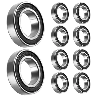 Imagen de [10 piezas] 6801 2RS rodamiento rígido de bolas, bolas sellado goma para patines, electrodomésticos, maquinaria, industria (12 x 21 5 mm)
