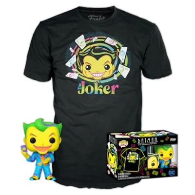 Imagen de Funko Pop! &amp; tee: DC Joker (BKLT) Extra Large XL Comics Camiseta, Franela Ropa con Figura de Vinilo Coleccionable Idea Regalo Juguetes y Camiseta Manga Corta para Adultos