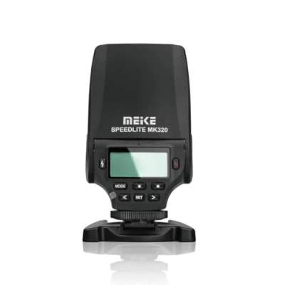 Imagen de Meike MK 320S Mini TTL Speedlite Automatic Flash for Sony MI Hot Shoe DSLR and Mirrorless Cameras A7 A7II NEX6 A6000 A6300 A6500
