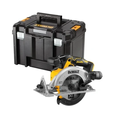 Imagen de DEWALT DCS565NT XJ sierra circular 18V XR, Motor sin escobillas, LED integrado y dispositivo de soplado, Compatible con AirLock, incluye hoja metal duro, guía paralela caja TSTAK VI, No batería ni cargador