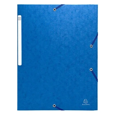 Imagen de Exacompta 55752E Pack de 10 carpetas con goma, A4, color azul