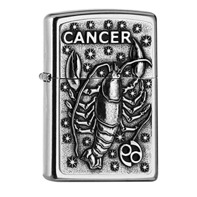 Imagen de Zippo PL 207 Cancer Tierkr. V19 Encendedor, latón, Design, 5,83,81,2