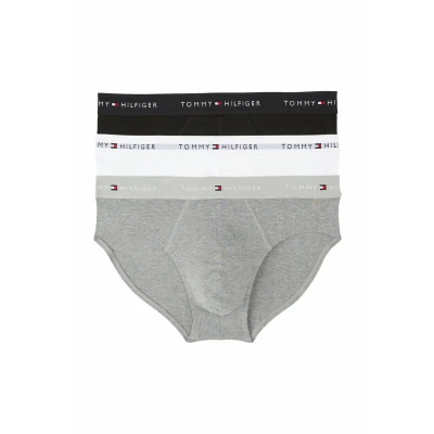 Imagen de Tommy Hilfiger Signature 3 PACK Braguitas, Hombre, Talla: Small, Mid hthr blck th wht