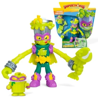 Imagen de SuperThings Kazoom Power Mission Kids. Figura articulada de Trasher la Serie TV “SuperThings Power. Contiene 1 Kid, Exclusivo, Accesorio