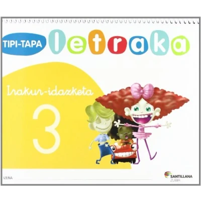 Imagen de TIPI TAPA LETRAKA IRAKUR IDAZKETA 3 9788498941272 (LETRAS DE COLORES)
