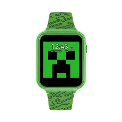 Imagen de Minecraft Reloj Inteligente con cámara MIN4045ARG Verde Correa, Verde, Moderno