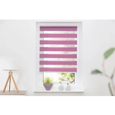 Imagen de K home Klemmfix Estor Doble (Madrid Sin Agujeros Lila, Tela, Flieder, 70 x 200 cm