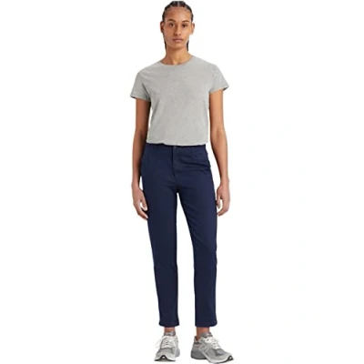 Imagen de Dockers Weekend Chino Slim Fit, Extra Tall, Pantalones Mujer, Azul (Pembroke), 31 Alto