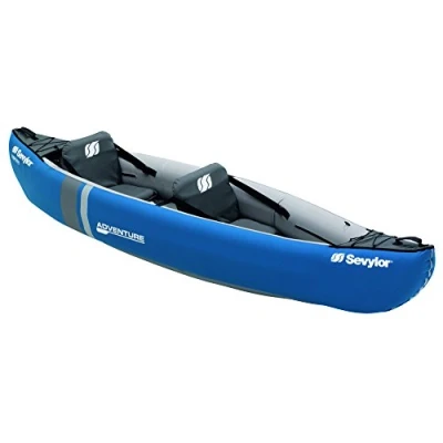 Imagen de Sevylor Adventure Kayak Hinchable Canoa (2 P), Unisex, Azul, 314 x 88 cm
