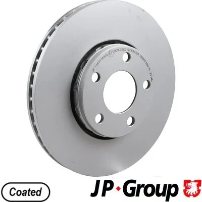 Imagen de JP GROUP 1163110400 Disco de freno Eje delantero 288 25 5 ventilado revestido AUDI: A4 B7 Berlina, B6 Avant, SEAT: Exeo ST