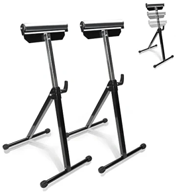 Imagen de SWANEW 2 caballete plegable, altura regulable de 68 a 108 cm, capacidad carga 90 kg, soporte para ruedas, ajuste sin niveles