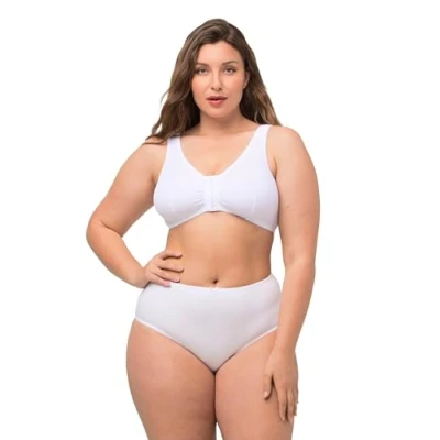 Imagen de Ulla Popken Bustier Uni, Sujetador con aros para Mujer, Blanco (Weiß), 120D