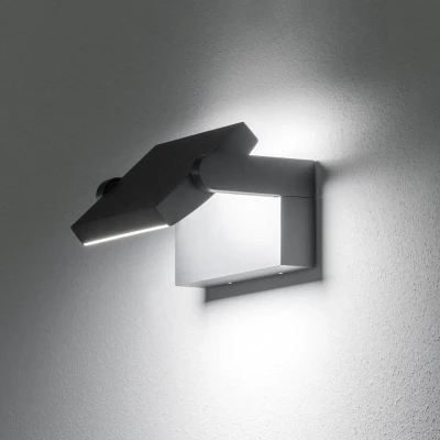 Imagen de Ideal Lux SWIPE Aplique LED Exterior Down Antracita, 3000K, IP54