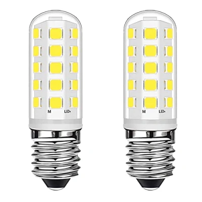 Imagen de Bombillas LED E14 de 3W equivalente a halógena 28W, Tornillo Edison Pequeño E14, Blanco Frío 6000K para Nevera Campana Extractora iluminación del Hogar, Sin Parpadeo, No Regulable, paquete 2