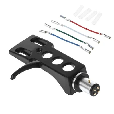 Imagen de Folewr Tocadiscos Headshell Mount Universal LP Phono Cartridge Reemplazo Phonograph Head Holder Stylus Lead Wire