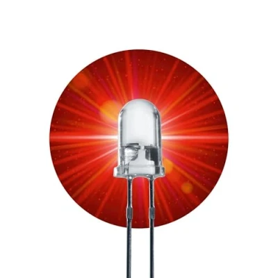 Imagen de Lumetheus LED Diodos Emisores, 5mm Color Rojo Ultrabrillante 40.000 mcd 50 piezas 2 3 V Pin Diodo Emisor de Luces LEDs