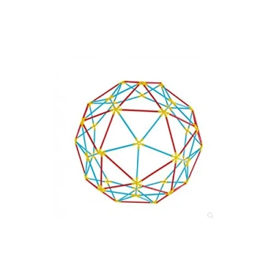 Imagen de Hape E5564 Flexistix Geodesic Structures Construction Set Made From Bamboo Building Toys