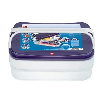 Imagen de Prym Jumbo Box, Purple, 40 x 26,5 17,5 cm, Transparent, Deckel
