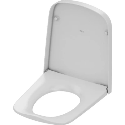 Imagen de TECE One 9700600 Asiento de inodoro con tapa (cierre suave, duroplast, para cerámica Teceone), color blanco