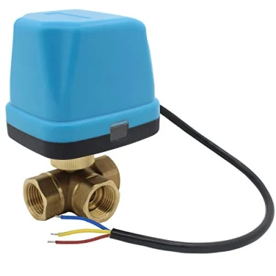 Imagen de valvula 3 vias motorizada 220v de bola 1/2 3/4 1 1/4 pulgada (DN15 pulgada)