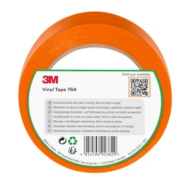 Imagen de 3M Cinta de Vinilo 764, Naranja, 50 mm x 33 m