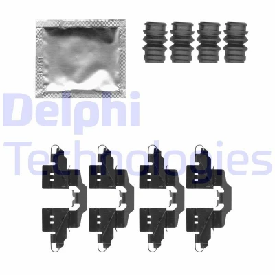 Imagen de DELPHI LX0550 Kit de accesorios, pastillas frenos TOYOTA: iQ, Corolla X Berlina, Yaris II Hatchback, SUZUKI: SWIFT 5, LEXUS: CT