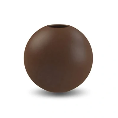 Imagen de Cooee Design Ball Jarrón de cerámica en Forma Bola, 8 cm, café