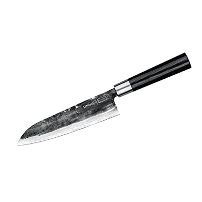 Imagen de SAMURA Super 5 Damascus Cuchillo de Cocina Profesional japonés Santoku. Dureza 60 HRC…