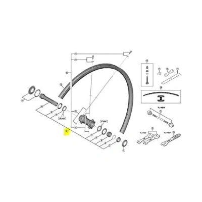 Imagen de SHIMANO Eje Buje Completo WH M8000 TL F15 B 29