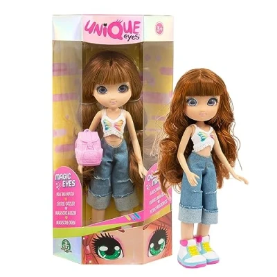 Imagen de Giochi Preziosi Unique Eyes, MYM444 Muñeca Sophia con Sus Ojos Que te siguen Ropa de Primavera y Verano, Juguete para niños a Partir 3 años, 25 cm
