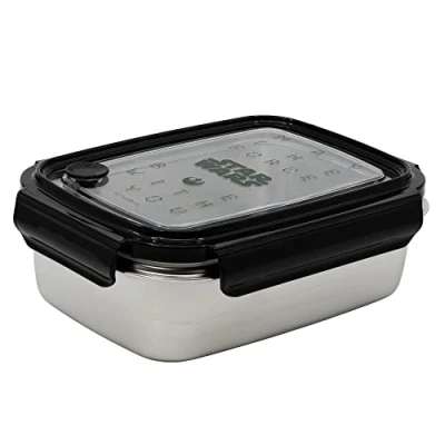 Imagen de Stor8412497010004Acero Inoxidable Rectangular Sándwich Caja, 1020 ml Capacidad, Star Wars