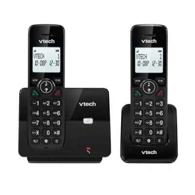 Imagen de VTECH CS2001 Teléfono inalámbrico DECT de 2 teléfonos para el hogar con Bloqueador Llamadas no deseadas, Largo Alcance fiable hasta 300m, Identificador