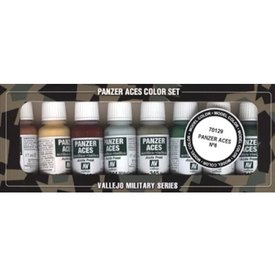 Imagen de Vallejo Model Color Set Panzer Aces No.6 (x8 Colours) VAL70129