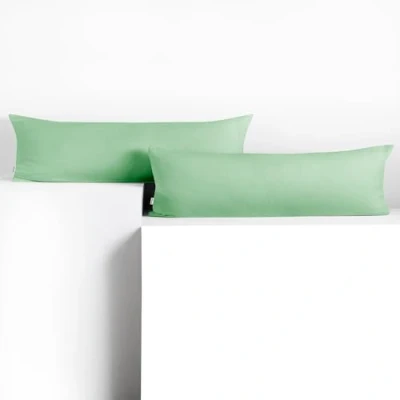Imagen de DecoKing 2 Fundas de Almohada 40 x 145 cm, algodón, Cremallera, Color ámbar