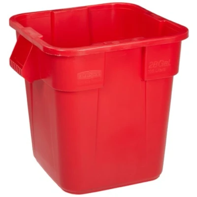Imagen de Rubbermaid Commercial Products BRUTE 3526 Cubo de basura (54,6 cm, 54,6 57,2 cm) Rojo