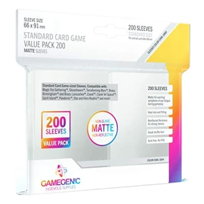 Imagen de GAMEGEN!C G10111 Matte Standard Card Game Value Pack (200)