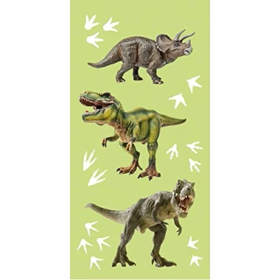 Imagen de BrandMac ApS Tyrannosarurus Dino Toalla de mano (70 x 140 cm, algodón), diseño dinosaurio