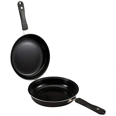 Imagen de Renberg Málaga Sartén Antiadherente Doble Para Tortillas Diámetro de 24 cm y Altura 9,5 Fabricada en Aluminio Prensado Menaje Cocina Todo Tipo Cocinas
