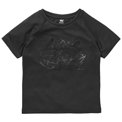 Imagen de Helly Hansen K Marka Camisa de Tenis, Unisex niños, 990 Black, 3 Years