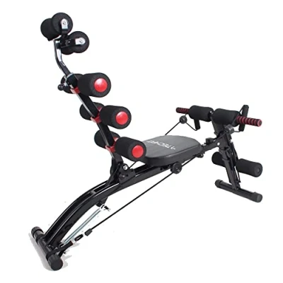 Imagen de TechFit Maquina Abdominales Total Multi Crunch Revolucionario Core Cruncher 6 en 1, Ideal para Tonificar y Entrenar los Músculos del Abdomen, Cintura, Espalda, Hombros Piernas