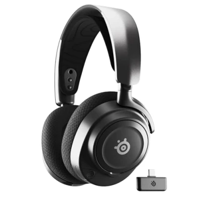 Imagen de Auriculares gaming Steel Series Arctis Nova 7, Inalámbrico, Micrófono incluido, Bluetooth, Negro