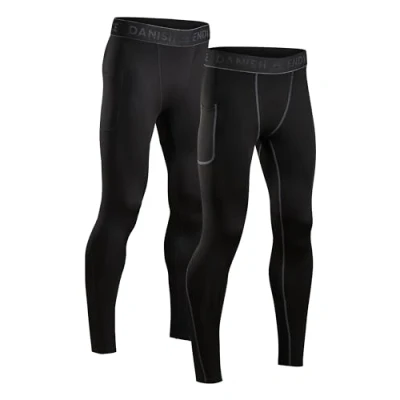 Imagen de Danish Endurance Compressio 2 PACK Calzoncillo largo, Hombre, Talla: Large, Black