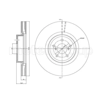 Imagen de Disco de freno METELLI 23 1188C