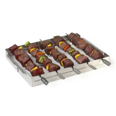 Imagen de Barbecook Asador de hasta 5 Brochetas, Gris, 35.5x27x3.3 cm, 2230026000