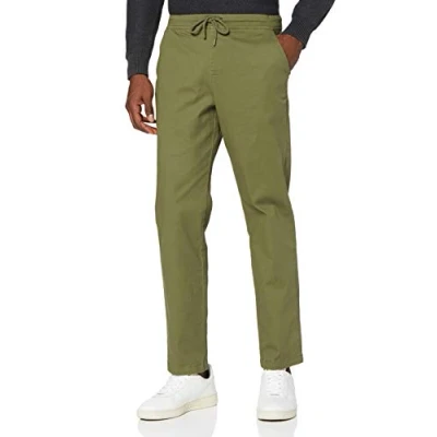 Imagen de MERAKI Pantalón Chino de Algodón Hombre, Verde Caqui, 40W / 32L