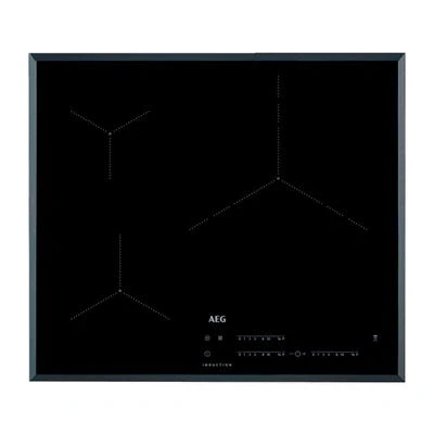 Imagen de AEG IKB63435FB Placa DE Inducción, 60 cm, Biselada, 3 Zonas Cocción, Sistema Hob2Hood, Función PowerBoost y Pausa, Controles Táctiles Independientes, Calentamiento Rápido, Negro, Fabricado en