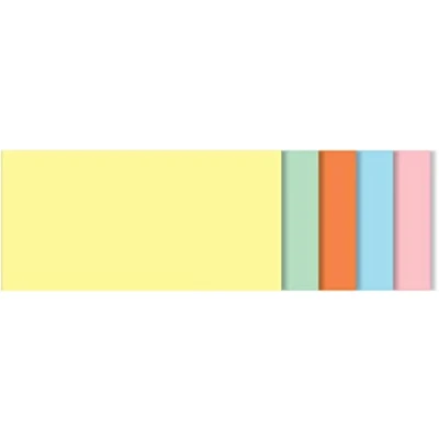 Imagen de SIGEL BA100 Tarjetas de moderación para pizarras meet up y Artverum, forma rectangular, lote 6 colores (amarillo, verde, naranja, azul, rosa, blanco), 10x20 cm, 250 unidades